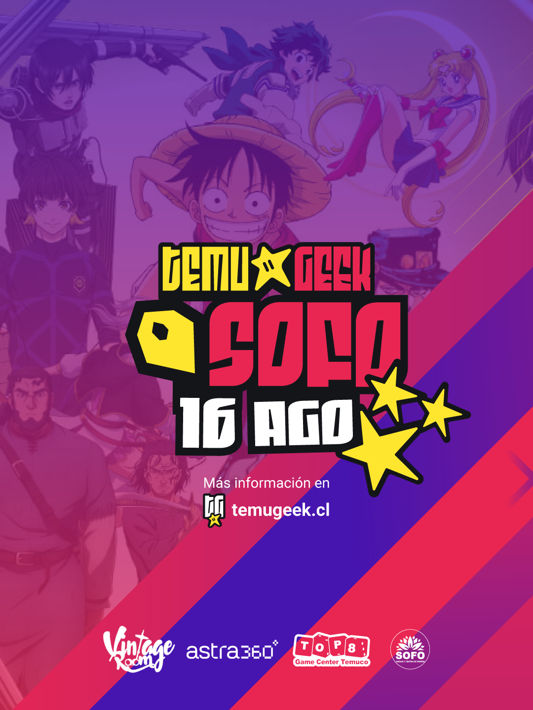 Afiche Oficial TemuGeek Expo 2026 — SOFO, 16 de Agosto